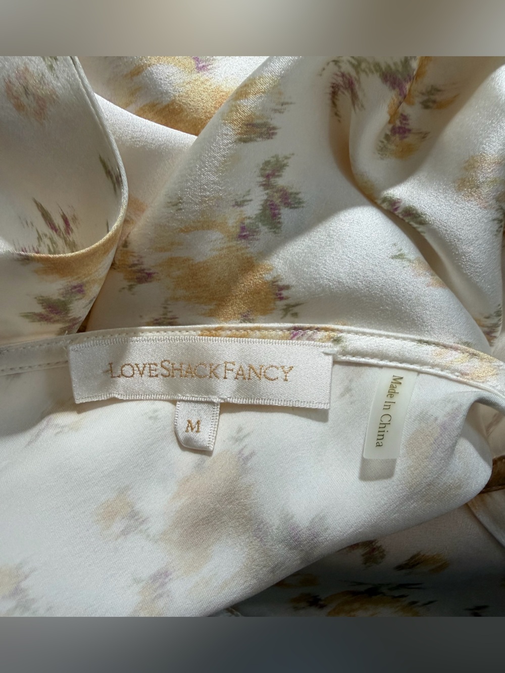 Loveshack Fancy Kendall Cream Floral Dress - Picture 2 of 3